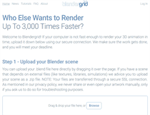 Tablet Screenshot of blendergrid.com